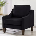 Cozy Living Room Chair: Navy Velvet, Modern