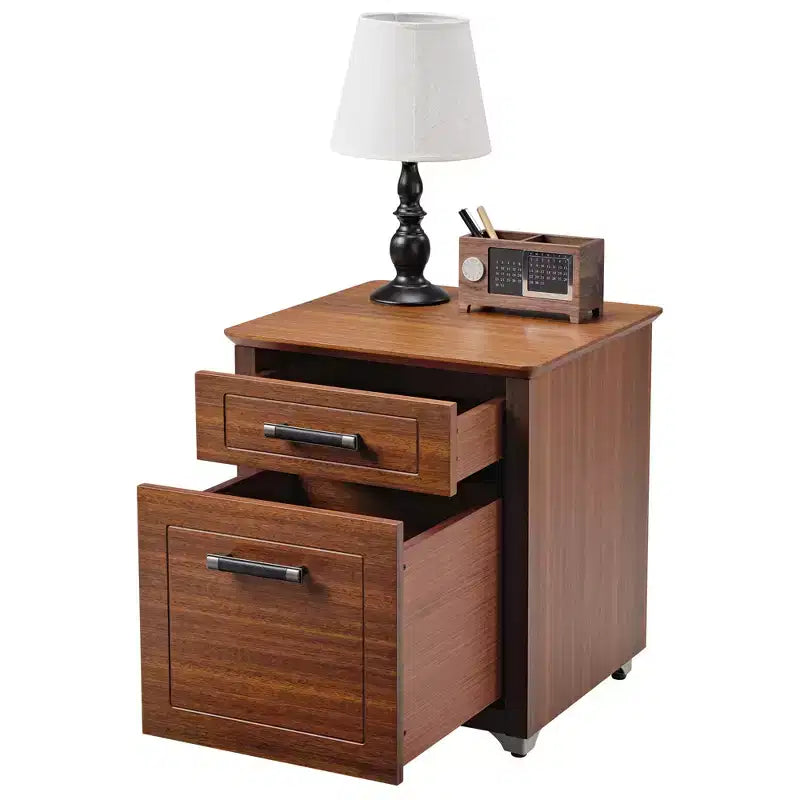Mobile archivio con 19 vani, noce