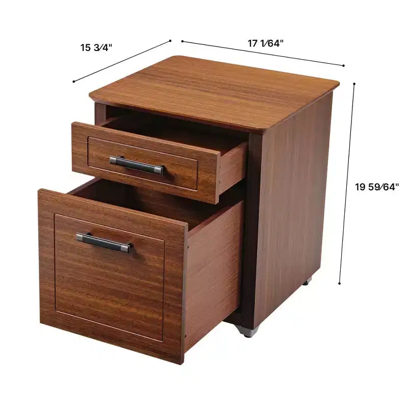 Mobile archivio con 19 vani, noce