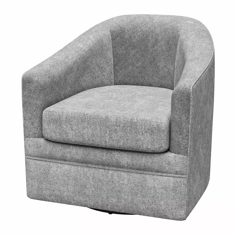 Poltrona girevole decorativa in classico stile scandinavo