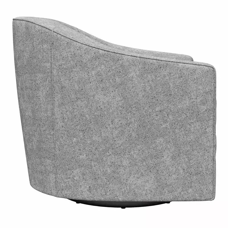 Poltrona girevole decorativa in classico stile scandinavo