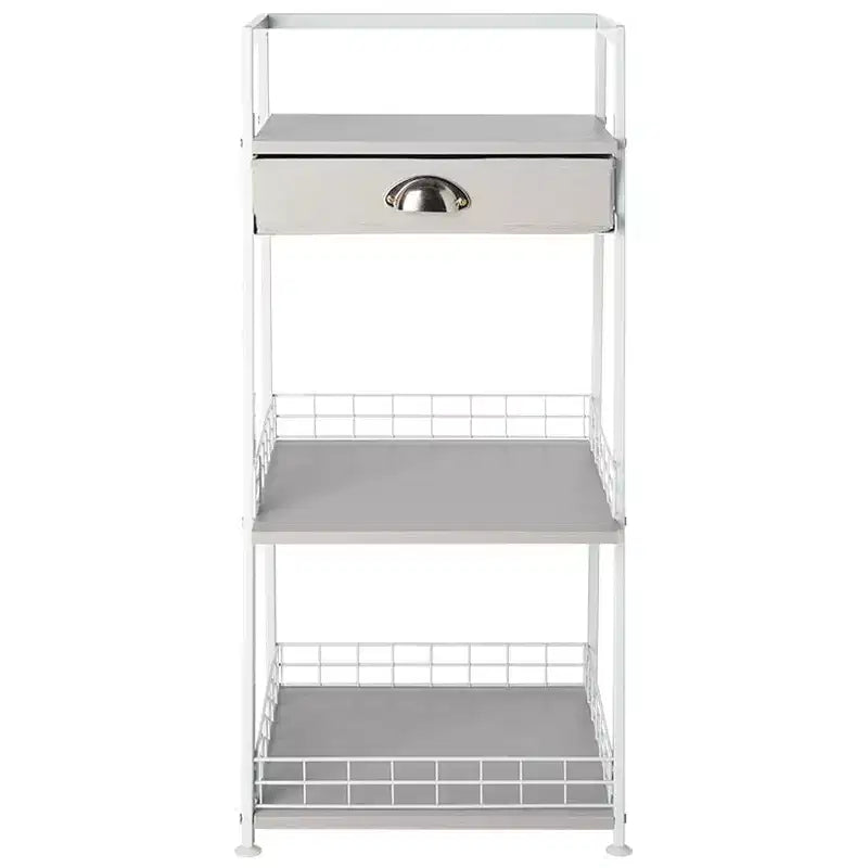 Scaffale a scala in stile moderno con cassetto