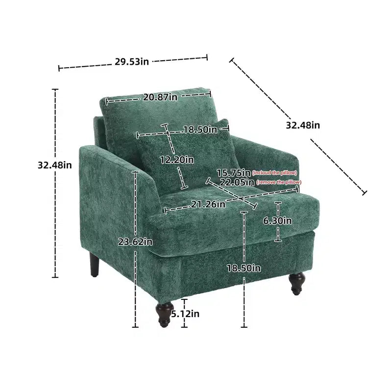 Poltrona decorativa moderna con struttura in legno, design a poltroncina club capitonné, stile metà secolo.