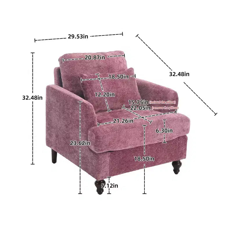 Poltrona decorativa moderna con struttura in legno, design a poltroncina club capitonné, stile metà secolo.
