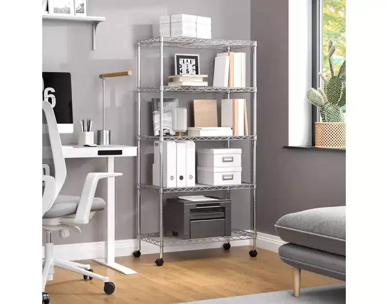 5-Tier Steel Wire Shelving System