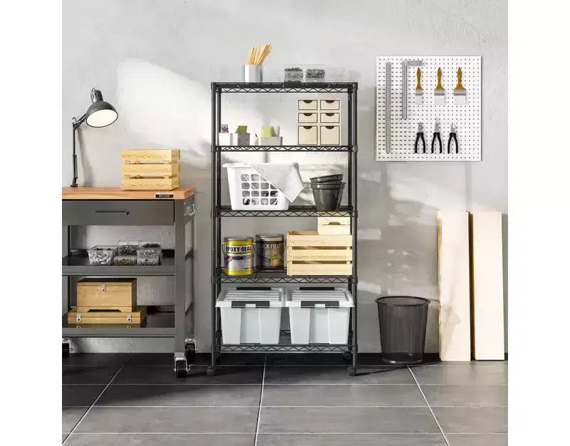 5-Tier Steel Wire Shelving System