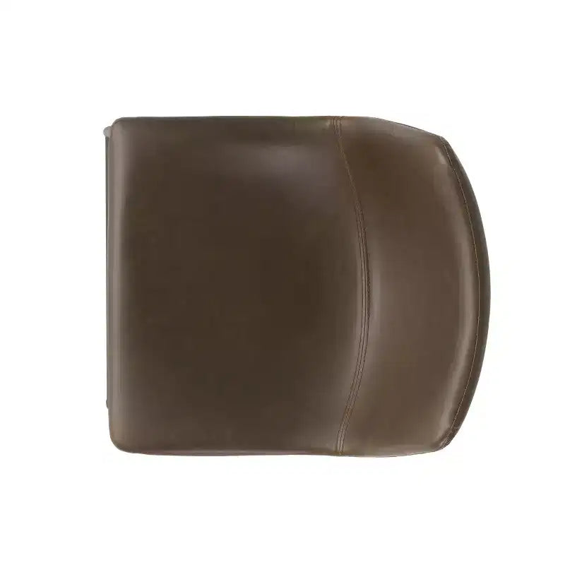 Modern 24 Inch Faux Leather and Steel Frame Counter Stools (Set of 2)