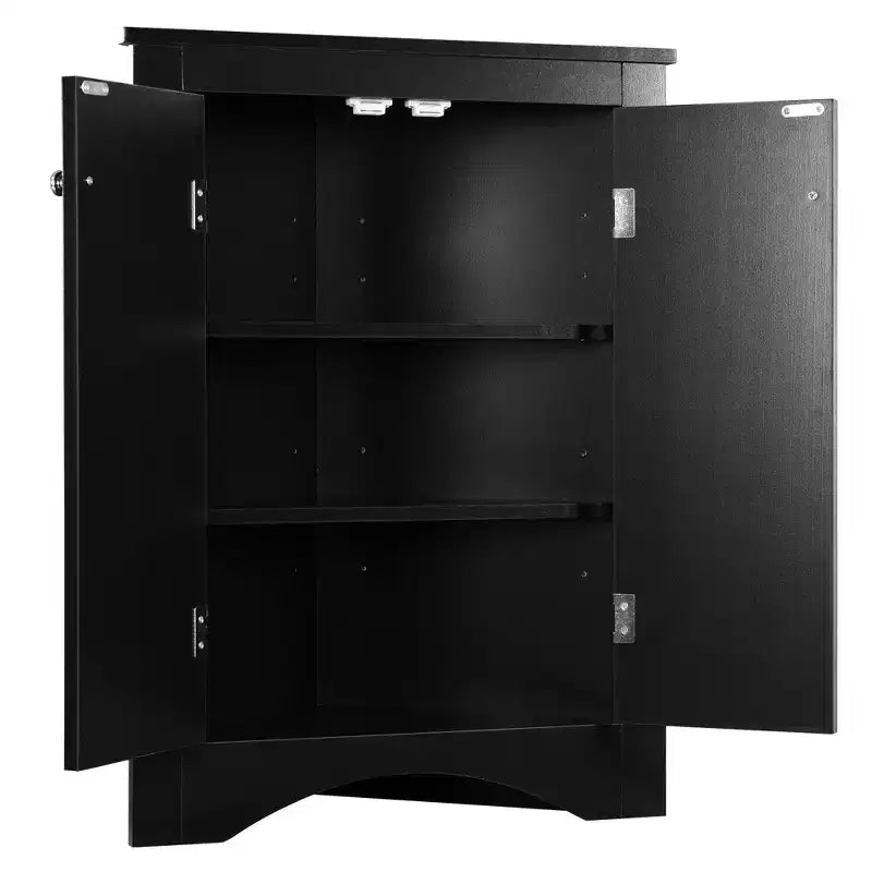 Triangle Bathroom Storage Cabinet Corner Cabinet with Adjustable Shelves