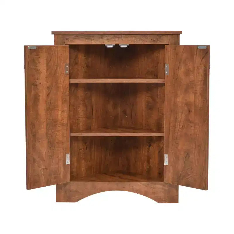 Triangle Bathroom Storage Cabinet Corner Cabinet with Adjustable Shelves