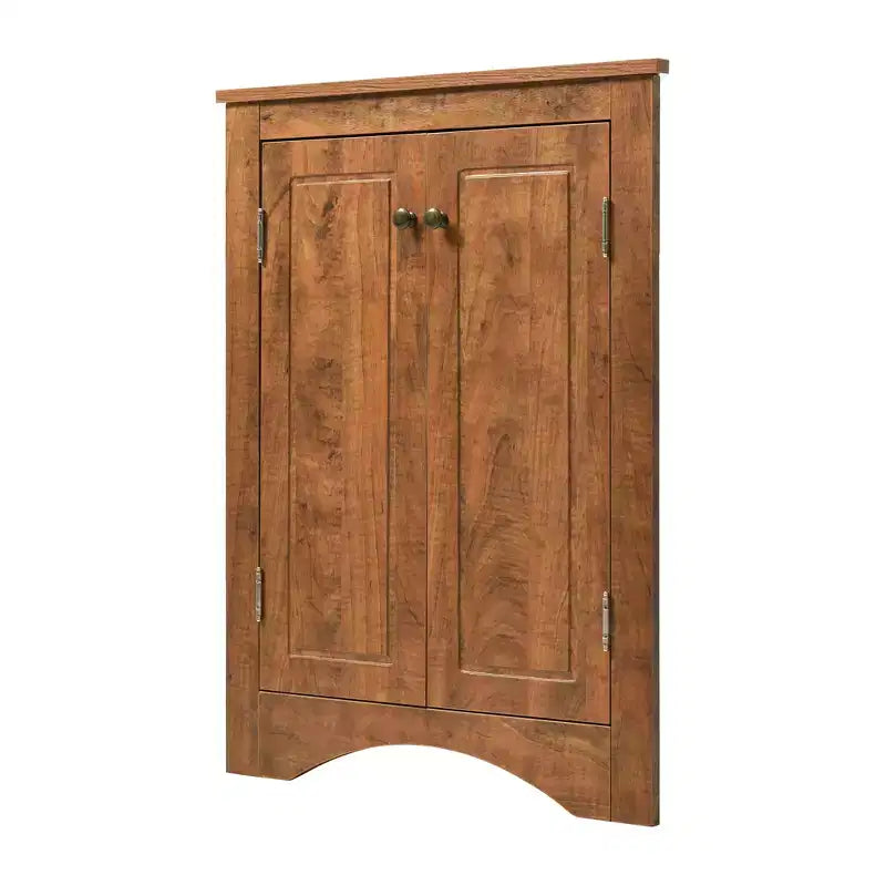 Triangle Bathroom Storage Cabinet Corner Cabinet with Adjustable Shelves