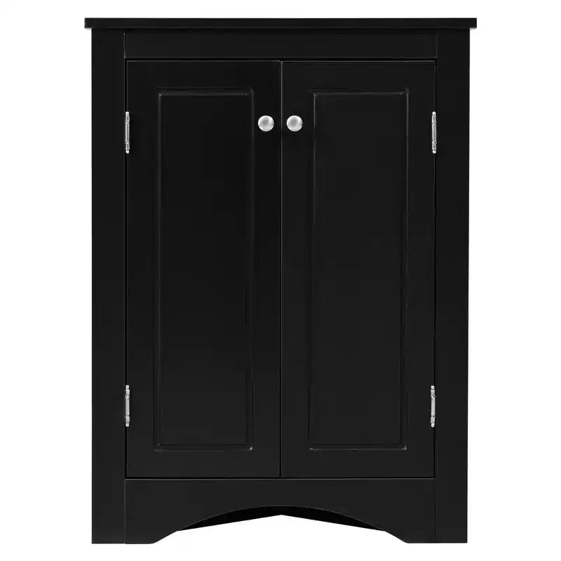 Triangle Bathroom Storage Cabinet Corner Cabinet with Adjustable Shelves