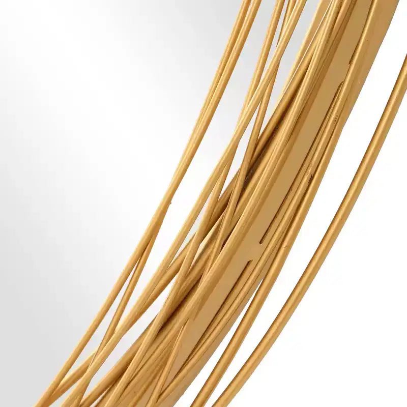 Specchio da parete da 26 x 39, oro spazzolato effetto anticato