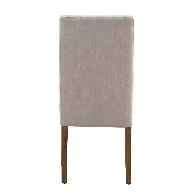 Sedie da pranzo imbottite in tessuto (set di 2) - naturale chiaro/beige
