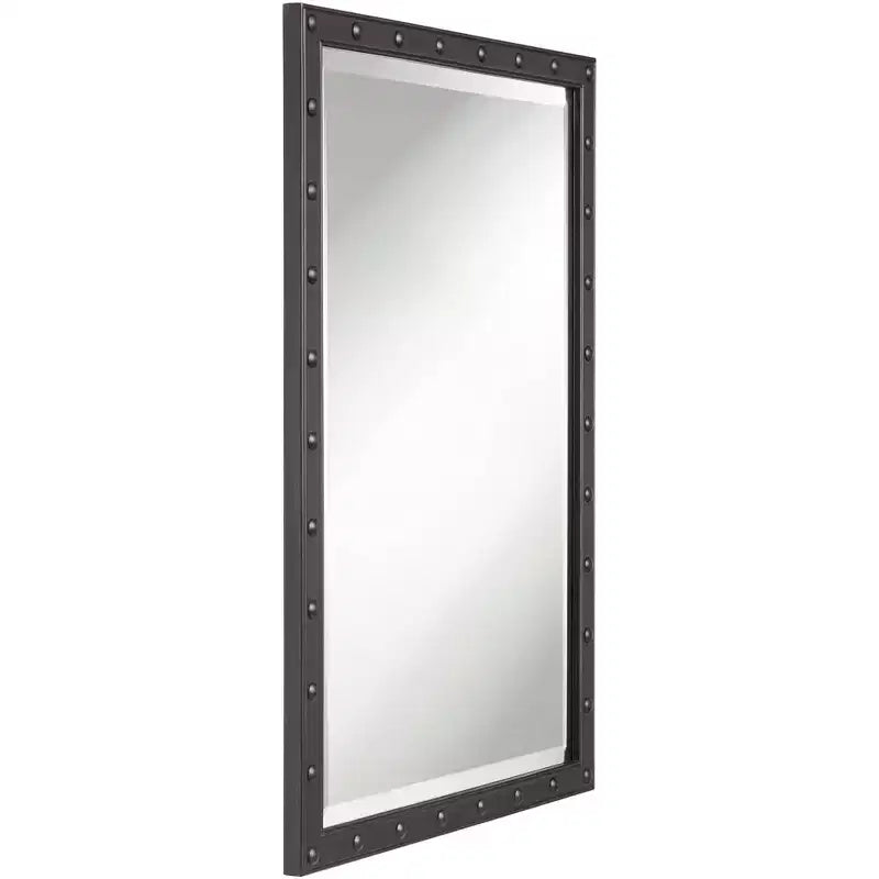Set da 2 specchi da parete rettangolari neri, 28 x 38