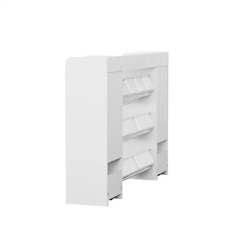 4-in-1 Kids Bookcase with Storage Bins &amp; Rolling Drawers - Montessori Toy Organizer for Playroom &amp; Bedroom